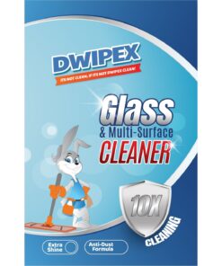 Image of Dwipex glass and multisurface cleaner sticker front view